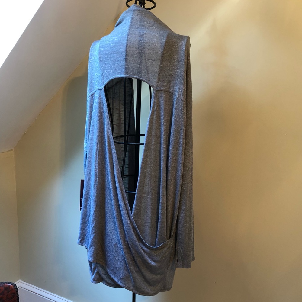 Zella Sweater Cardigan Athletic Jacket Open Back